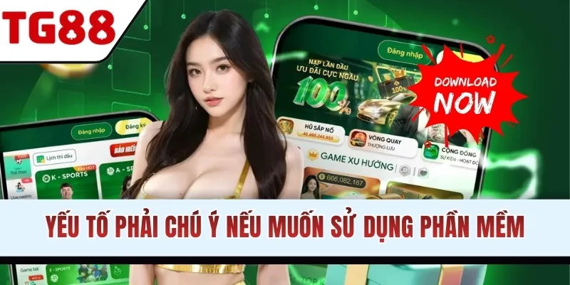 Yếu tố phải chú ý nếu muốn sử dụng phần mềm